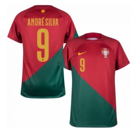 Portugal Andre Silva 9 Hjemme VM 2022 - Fodboldtrøjer (S/S)